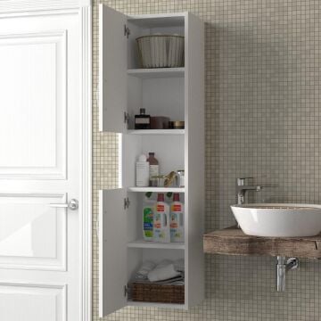 2 Kapaklı Asma Banyo Dolap