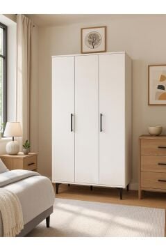 Dorpek Nuna 3 Kapaklı Gardırop – 180x90 cm Genç ve Yatak Odası Dolabı