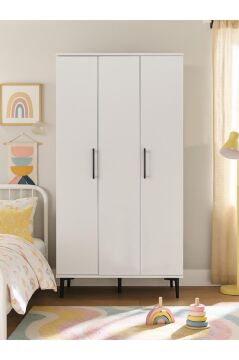 Dorpek Nuna 3 Kapaklı Gardırop – 180x90 cm Genç ve Yatak Odası Dolabı
