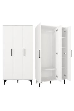 Dorpek Nuna 3 Kapaklı Gardırop – 180x90 cm Genç ve Yatak Odası Dolabı