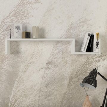 Happy Duvar Rafı Beyaz