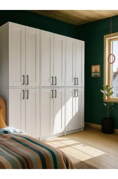 Dorpek Arden 6 Kapaklı Gardırop - 182 cm Y, 184 cm G - Genç Odası ve Yatak Odası Gardırop
