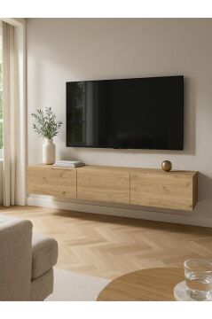 Dorpek Cercei Tv Standı, Tv Sehpası 180 Cm Sepet - Modern Tv Ünitesi