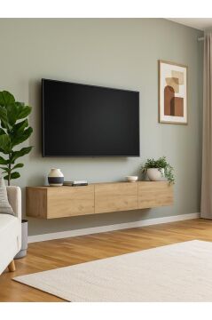 Dorpek Cercei Tv Standı, Tv Sehpası 180 Cm Sepet - Modern Tv Ünitesi