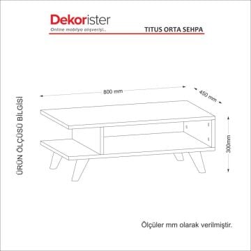 Titus Orta Sehpa Beyaz