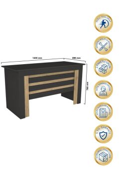 Dorpek Epito Ofis Masası Çalışma Masası Antrasit - Sepet
