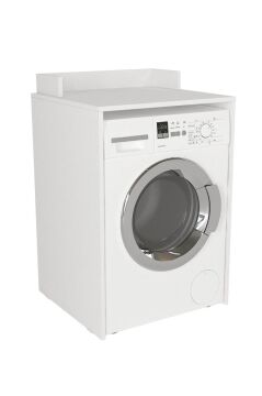 Dorpek Doliva Çamaşır Makinesi Dolabı Çok Amaçlı Dolap Banyo Dolabı Beyaz