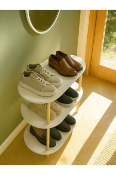 Dorpek Embra 3 Raflı Ayakkabılık Beyaz