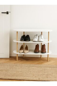 Dorpek Embra 3 Raflı Ayakkabılık Beyaz