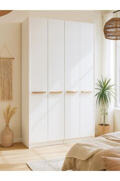 Dorpek Cosmos 4 Kapaklı Gardırop - 210 cm Y, 124 cm G - Genç Odası ve Yatak Odası Gardırop