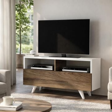 Novella K3 Tv Ünitesi Beyaz-Ceviz