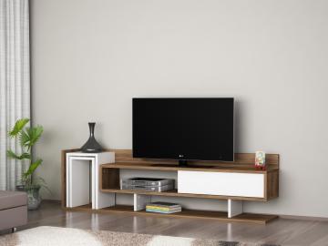 Dekorister Eren Tv Ünitesi Beyaz-Ceviz