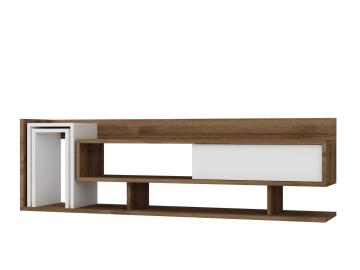 Dekorister Eren Tv Ünitesi Beyaz-Ceviz