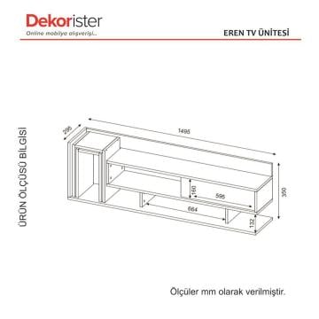 Dekorister Eren Tv Ünitesi Beyaz-Ceviz