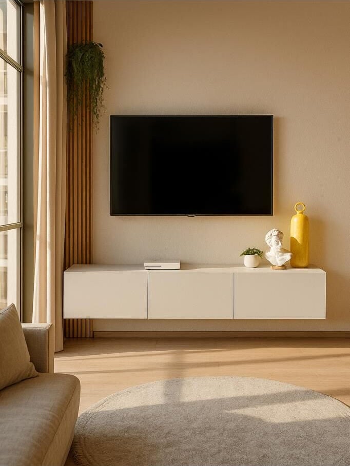 Dorpek Pergamon TV ünitesi & Sehpası 150 cm Kumtaşı