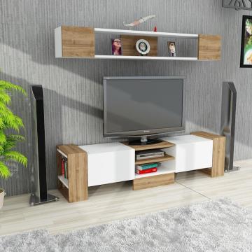 Dekorister Sindi Tv Ünitesi Beyaz-Ceviz