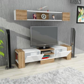 Dekorister Sindi Tv Ünitesi Beyaz-Ceviz