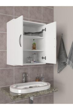 Dorpek Ravi İki Kapaklı Banyo Dolabı Beyaz