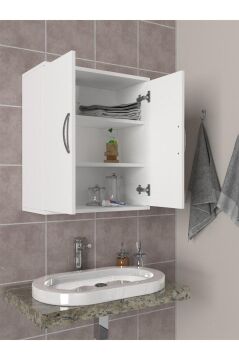 Dorpek Ravi İki Kapaklı Banyo Dolabı Beyaz