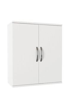 Dorpek Ravi İki Kapaklı Banyo Dolabı Beyaz