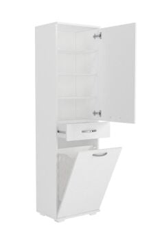 Dorpek Ayris Çok Amaçlı Dolap Kiler Dolabı Mutfak Banyo Dolabı Beyaz