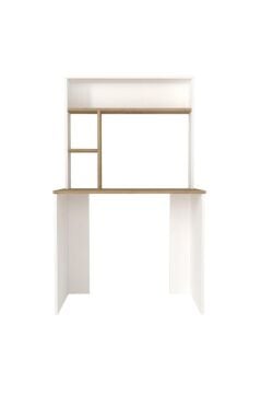 Dorpek Ester Fonksiyonel Kitaplıklı Çalışma Masası Beyaz - Safir