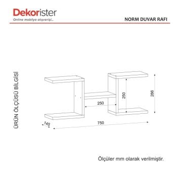 Dekorister Norm Duvar Rafı