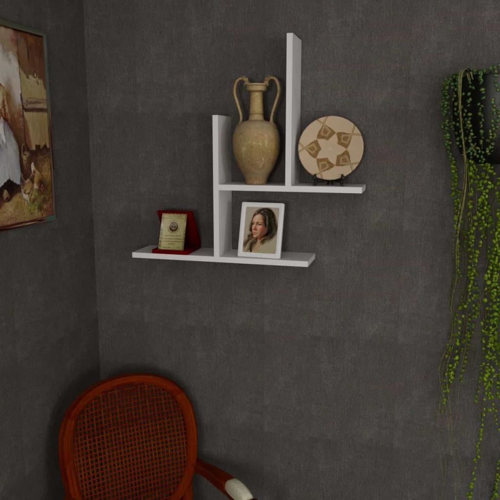 Dekorister Rox Duvar Rafı Beyaz