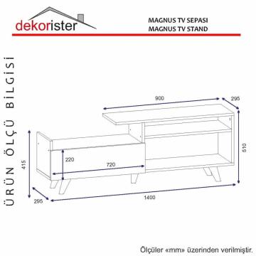Dekorister Magnus Tv Ünitesi Beyaz-Cordoba