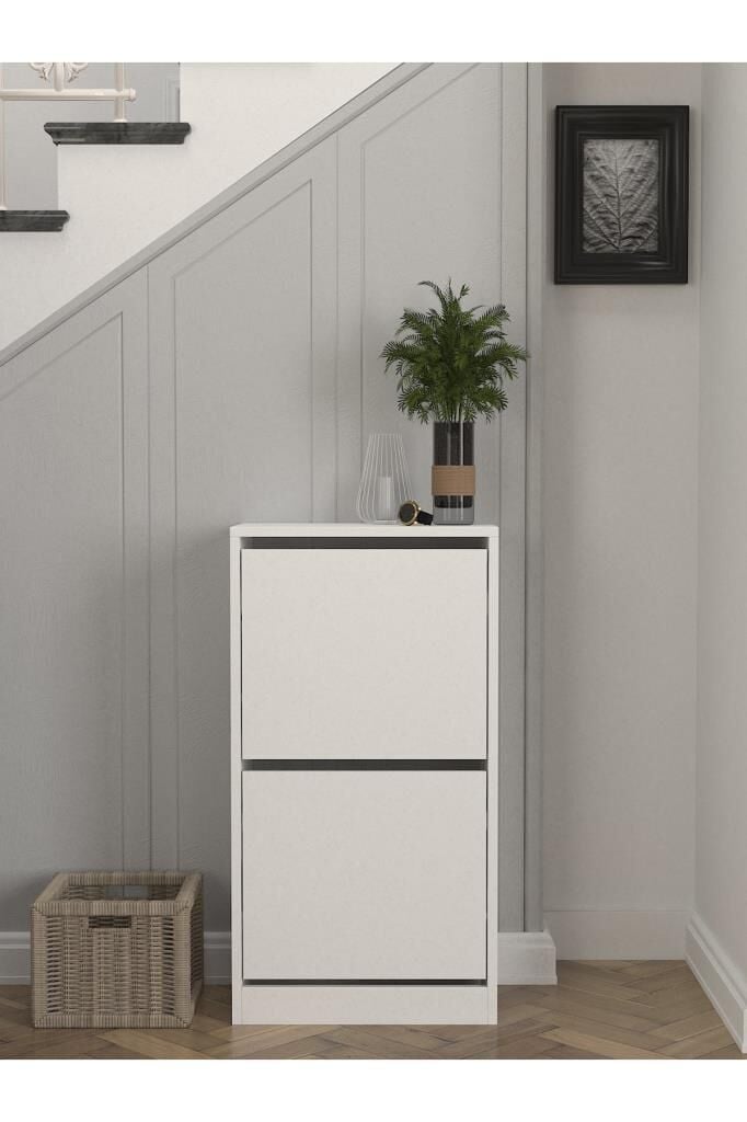 Dorpek Bell 2 Raflı Ayakkabılık Beyaz