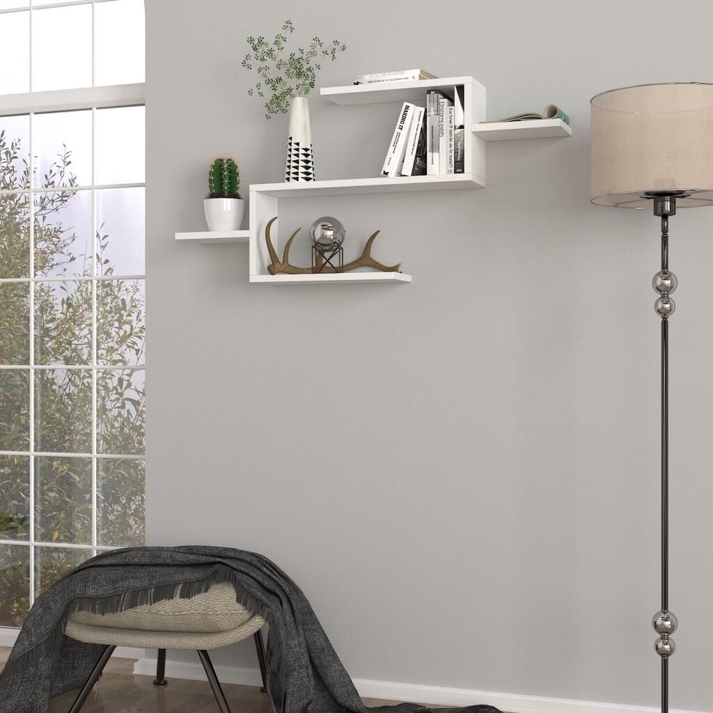 Twist Duvar Rafı Beyaz