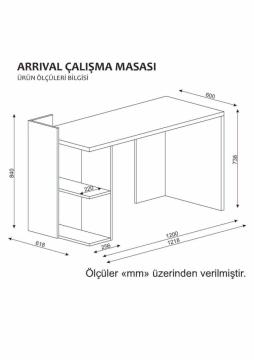 Dekorister Arrival Çalışma Masası Beyaz
