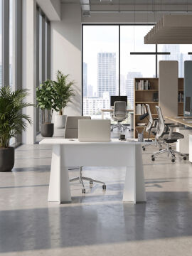 Dorpek Kula Yönetici Ofis Masası Çalışma Masası Beyaz