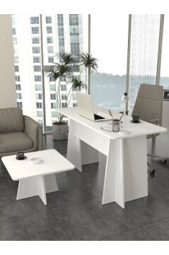 Dorpek Kula Yönetici Ofis Masası Çalışma Masası Beyaz