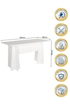 Dorpek Kula Yönetici Ofis Masası Çalışma Masası Beyaz