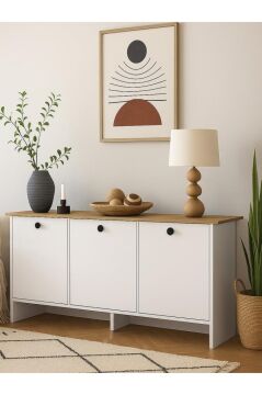 Dorpek Gandias Konsol Bohem Salon Konsolu 150cm Beyaz - Sepet