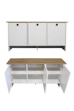 Dorpek Gandias Konsol Bohem Salon Konsolu 150cm Beyaz - Sepet