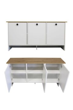Dorpek Gandias Konsol Bohem Salon Konsolu 150cm Beyaz - Sepet