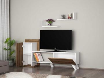 Dekorister Monalisa Tv Ünitesi Beyaz-Ceviz