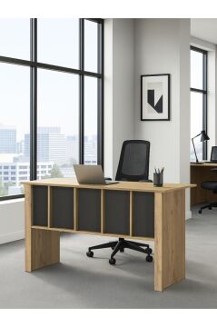 Dorpek Nika Yönetici Ofis Masası Çalışma Masası Antrasit - Sepet