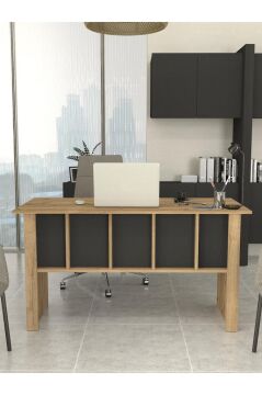 Dorpek Nika Yönetici Ofis Masası Çalışma Masası Antrasit - Sepet