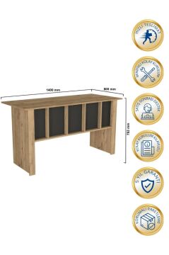Dorpek Nika Yönetici Ofis Masası Çalışma Masası Antrasit - Sepet
