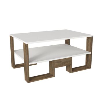 Golden Orta Sehpa Beyaz-Ceviz