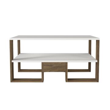 Golden Orta Sehpa Beyaz-Ceviz