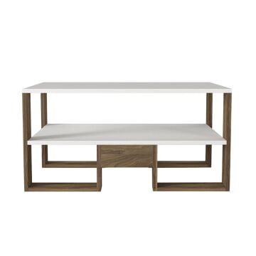 Golden Orta Sehpa Beyaz-Ceviz