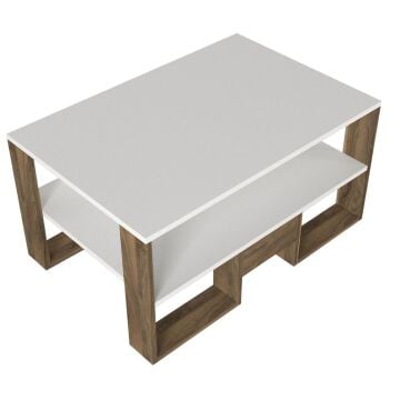 Golden Orta Sehpa Beyaz-Ceviz