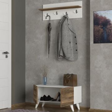 Lores Portmanto Beyaz-Ceviz