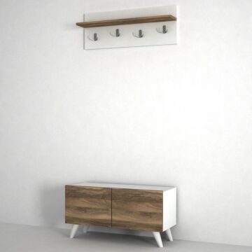 Lores Portmanto Beyaz-Ceviz