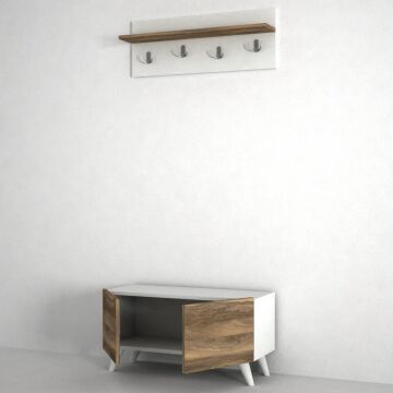 Lores Portmanto Beyaz-Ceviz