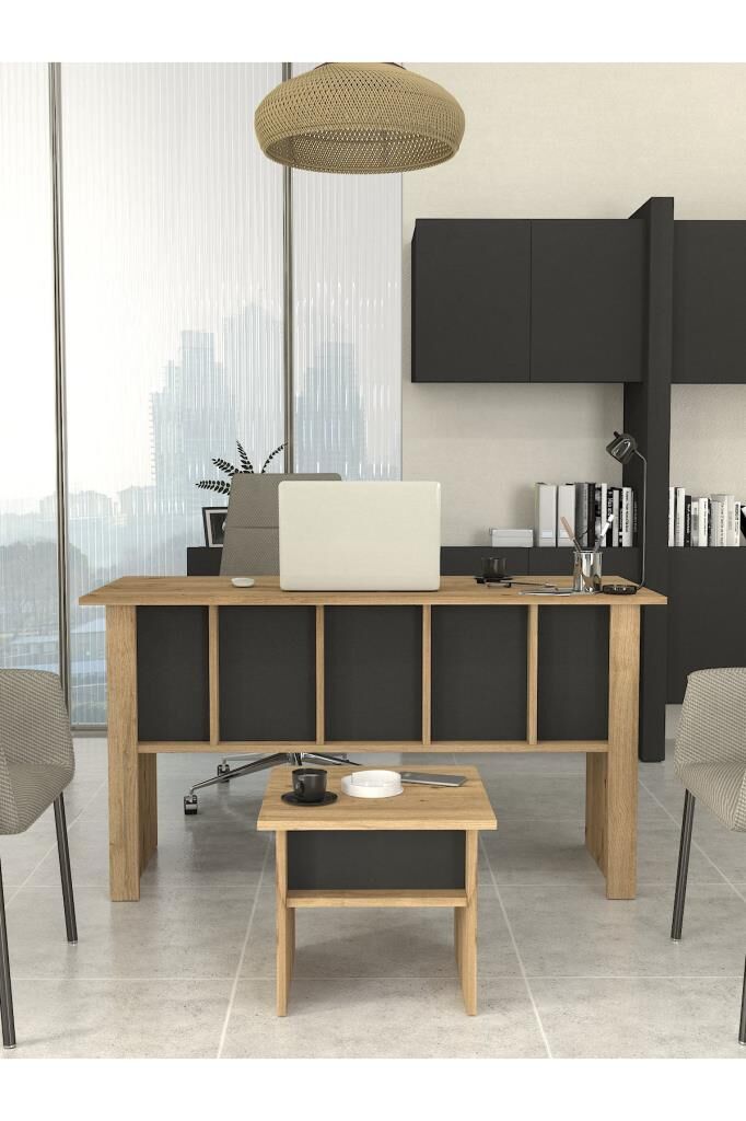 Dorpek Nika Ofis Masası Ve Ofis Sehpası Set - 2 Parça